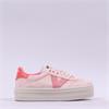 Victoria Barcelona Platform Lace Trainer - Light Pink